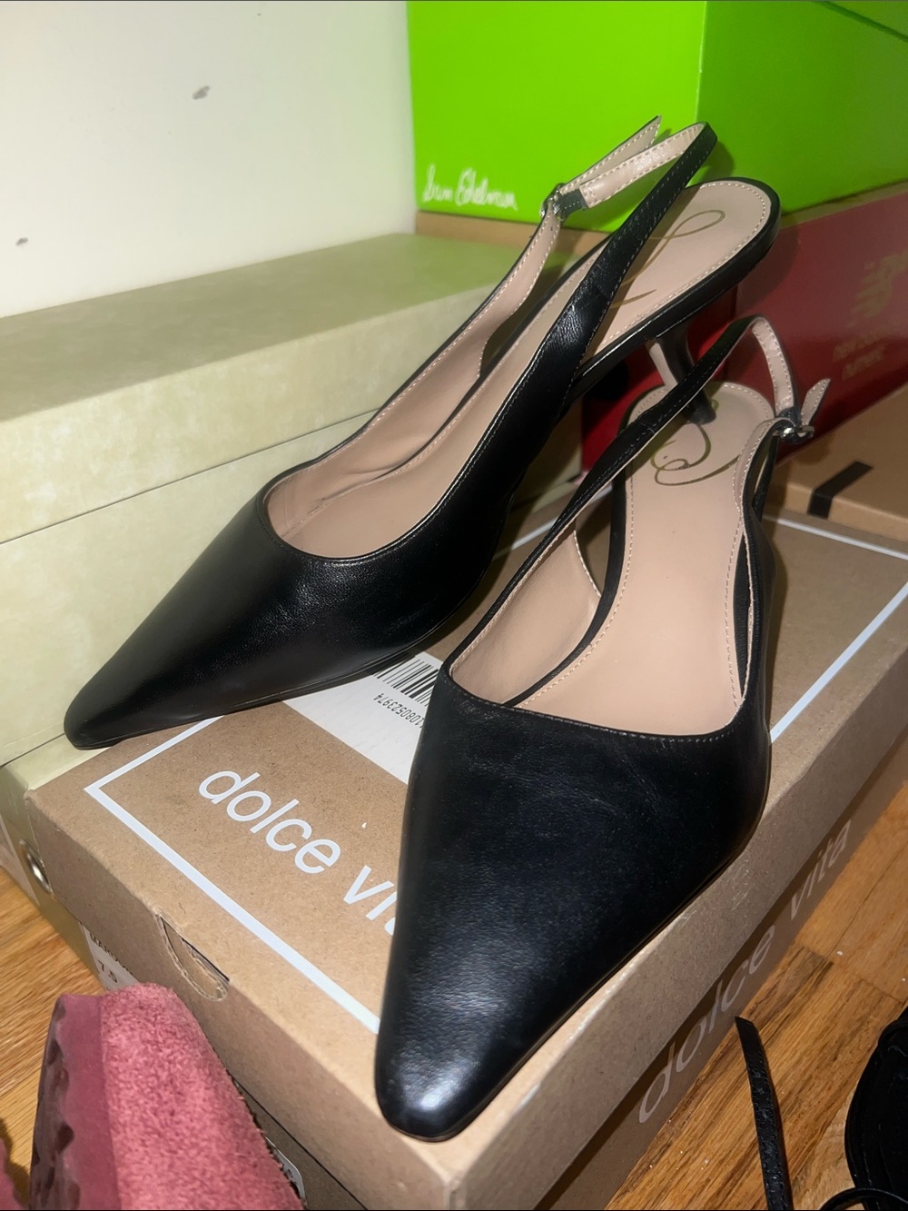 Sam Edelman Bianka Black Slingbacks size 8